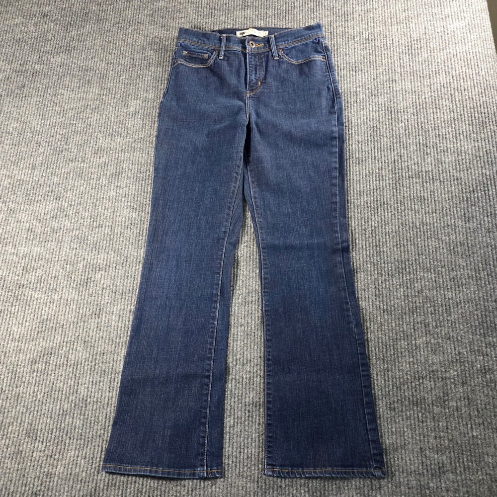 Levis‎ 512 Perfectly Slimming Bootcut Jeans Dark Wash Denim Blue Womens 6